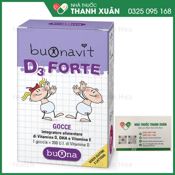 Buonavit D3 Forte - Bổ sung Canxi và DHA cho trẻ